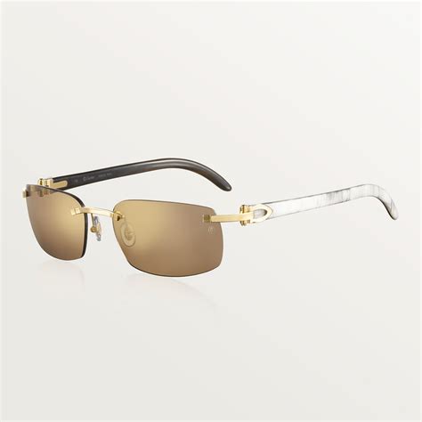 cartier white buffalo horn glasses|authentic cartier buffalo horn glasses.